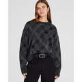 Plaid Jacquard Oversize Sweater