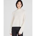 Cashmere Cropped Mockneck Sweater