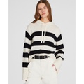 Striped Relaxed Wool-Cashmere Hoodie