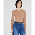 Cashmere Mini-Cable Long-Sleeve Crewneck