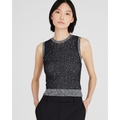 Tweed Sleeveless Shell Top