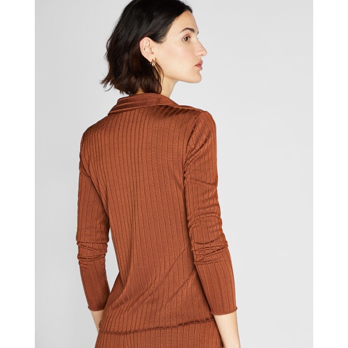 클럽모나코 Long-Sleeve Ribbed Cardi