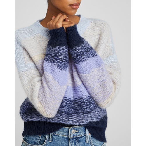 클럽모나코 Float Jacquard V-Neck Sweater