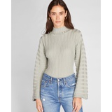 Rib Dolman Mockneck Sweater