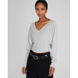 V-Neck Cashmere Dolman Sweater