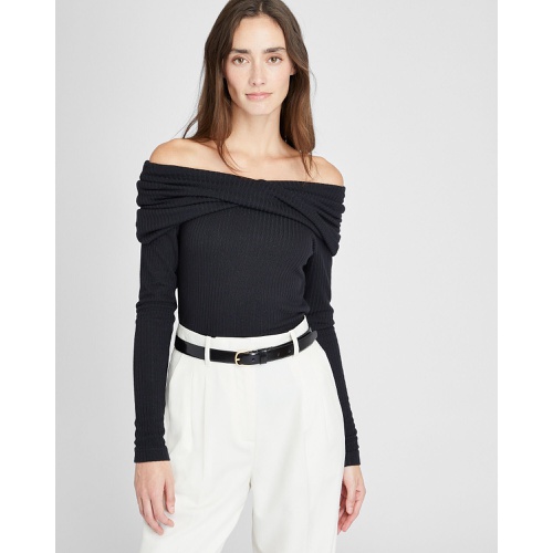 클럽모나코 Off-The-Shoulder Knit Top