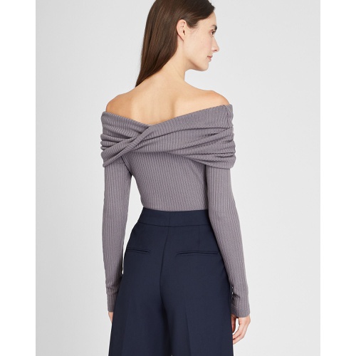 클럽모나코 Off-The-Shoulder Knit Top