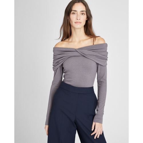 클럽모나코 Off-The-Shoulder Knit Top