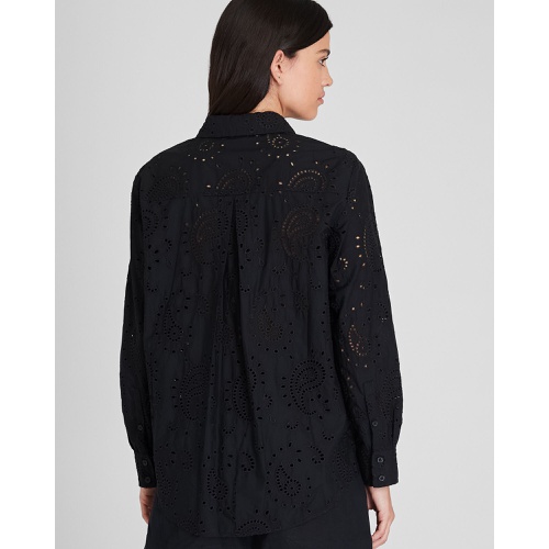 클럽모나코 Eyelet Paisley Shirt