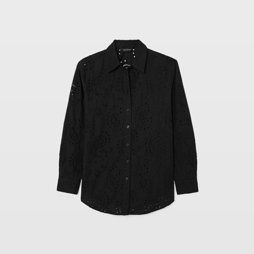 클럽모나코 Eyelet Paisley Shirt