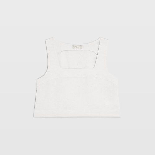 클럽모나코 Linen Blend Shell Top