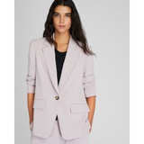 Relaxed Single Breasted Crepe Blazer