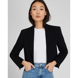 Cropped Crepe Blazer