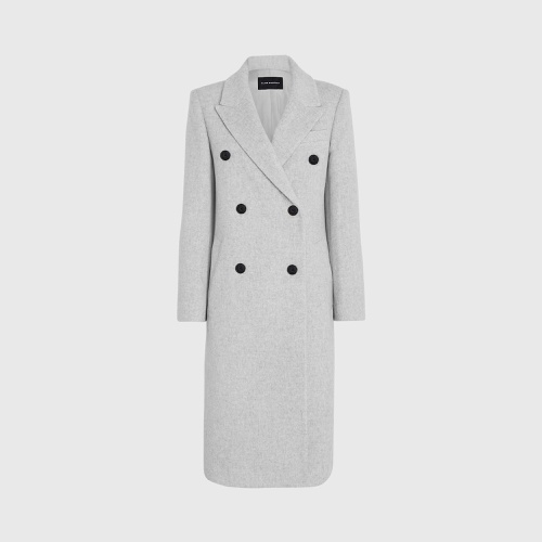 클럽모나코 Peak Lapel Double-Breasted Coat