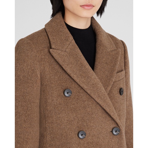 클럽모나코 Peak Lapel Double-Breasted Coat