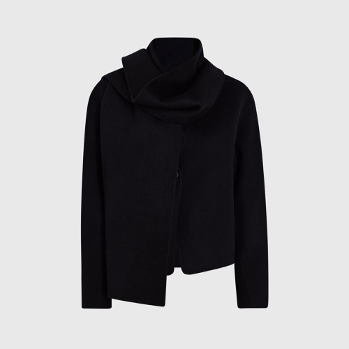 클럽모나코 Double-Faced Cropped Scarf Jacket