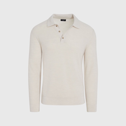 클럽모나코 Refined Textured Wool Polo