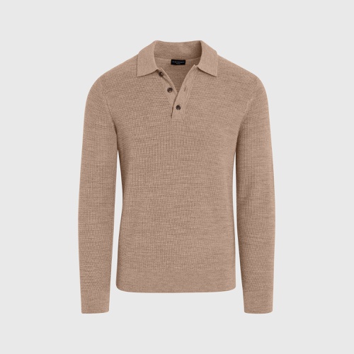 클럽모나코 Refined Textured Wool Polo