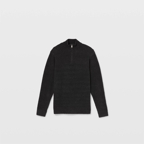 클럽모나코 Boucle Quarter-Zip Sweater