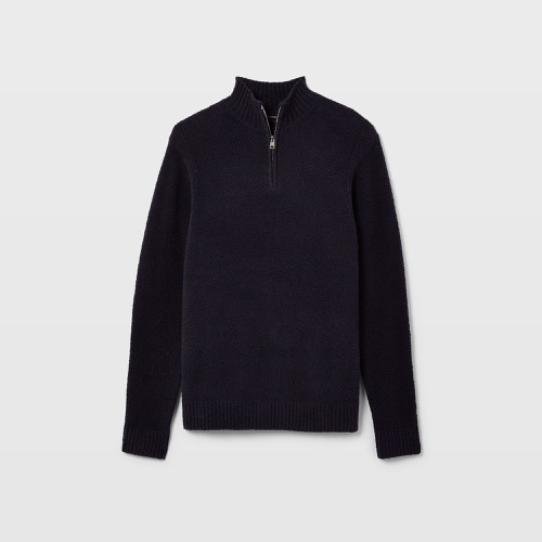 클럽모나코 Boucle Quarter-Zip Sweater