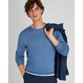 Linen Blend Long-Sleeve Crewneck