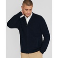 Ribbed Cotton Boucle Full-Zip Sweater