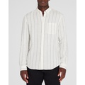 Long-Sleeve Stripe Linen Shirt