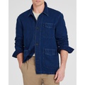 Textured Indigo Shirt Jacket