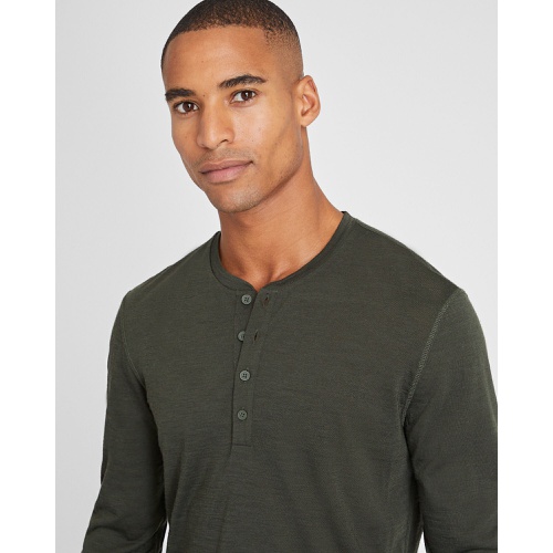 클럽모나코 Refined Wool Long Sleeve Henley