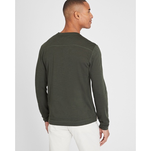 클럽모나코 Refined Wool Long Sleeve Henley