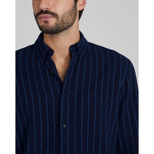 클럽모나코 Standard Striped Jaspe Crepe Shirt