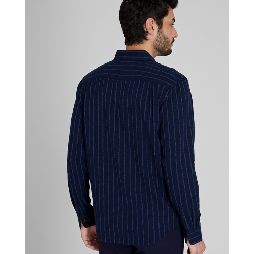 클럽모나코 Standard Striped Jaspe Crepe Shirt