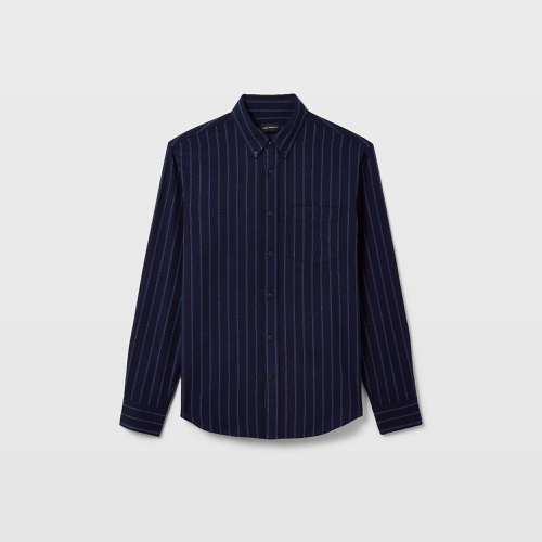 클럽모나코 Standard Striped Jaspe Crepe Shirt