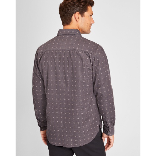 클럽모나코 Printed Long-Sleeve Corduroy Shirt