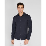 Long-Sleeve Seersucker Stripe Button Down Shirt