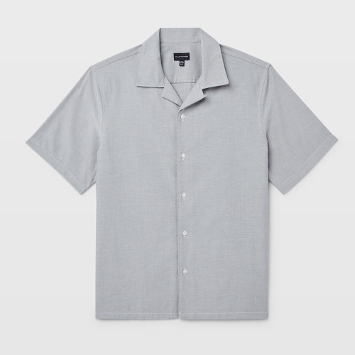 클럽모나코 Short Sleeve Camp Collar Oxford Shirt