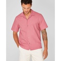 Short Sleeve Camp Collar Oxford Shirt