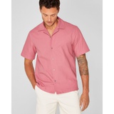 Short Sleeve Camp Collar Oxford Shirt