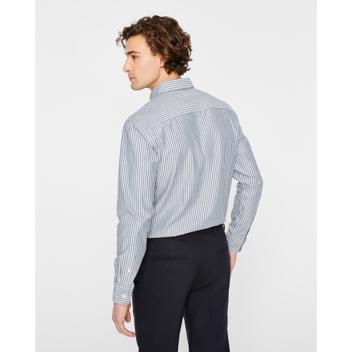 클럽모나코 Long-Sleeve Banker Stripe Poplin Shirt