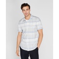 Short Sleeve Graphic Plaid Shirt