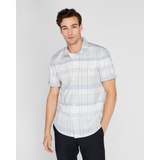 Short Sleeve Graphic Plaid Shirt