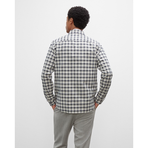 클럽모나코 Long-Sleeve Plaid Oxford Shirt