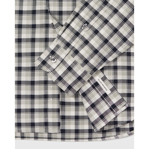 클럽모나코 Long-Sleeve Plaid Oxford Shirt