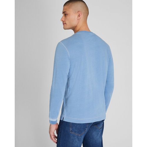 클럽모나코 Long-Sleeve Indigo Henley