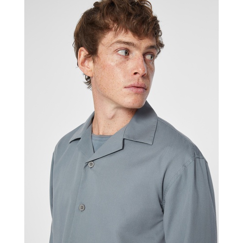 클럽모나코 Long-Sleeve Camp Collar Shirt