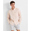 Slim Jaspe Linen-Cotton Shirt