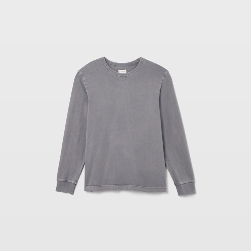 클럽모나코 Washed Long Sleeve Crew Sweatshirt