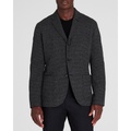 Lightweight Wool Blend Houndstooth Blazer