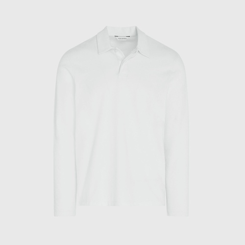 클럽모나코 Long-Sleeve Brushed Cotton Polo