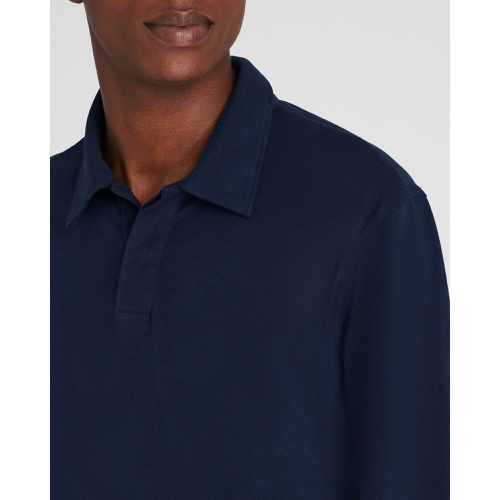 클럽모나코 Long-Sleeve Brushed Cotton Polo